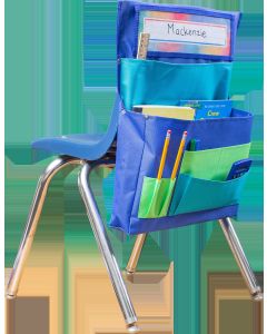 Chair Pocket Blue, Teal & Lime