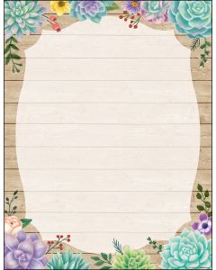 Rustic Bloom Blank Chart