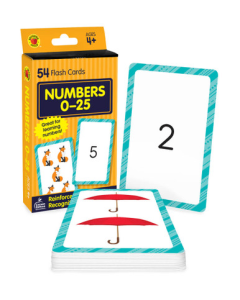 Numbers 0-25 Pocket Flashcards