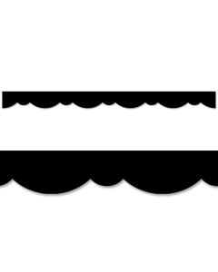 Black Stylish Scallops Border