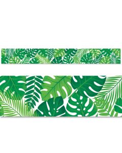 Tropical Leaves Border